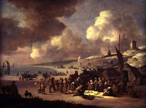 Die Küste bei Scheveningen von Pieter Bouts