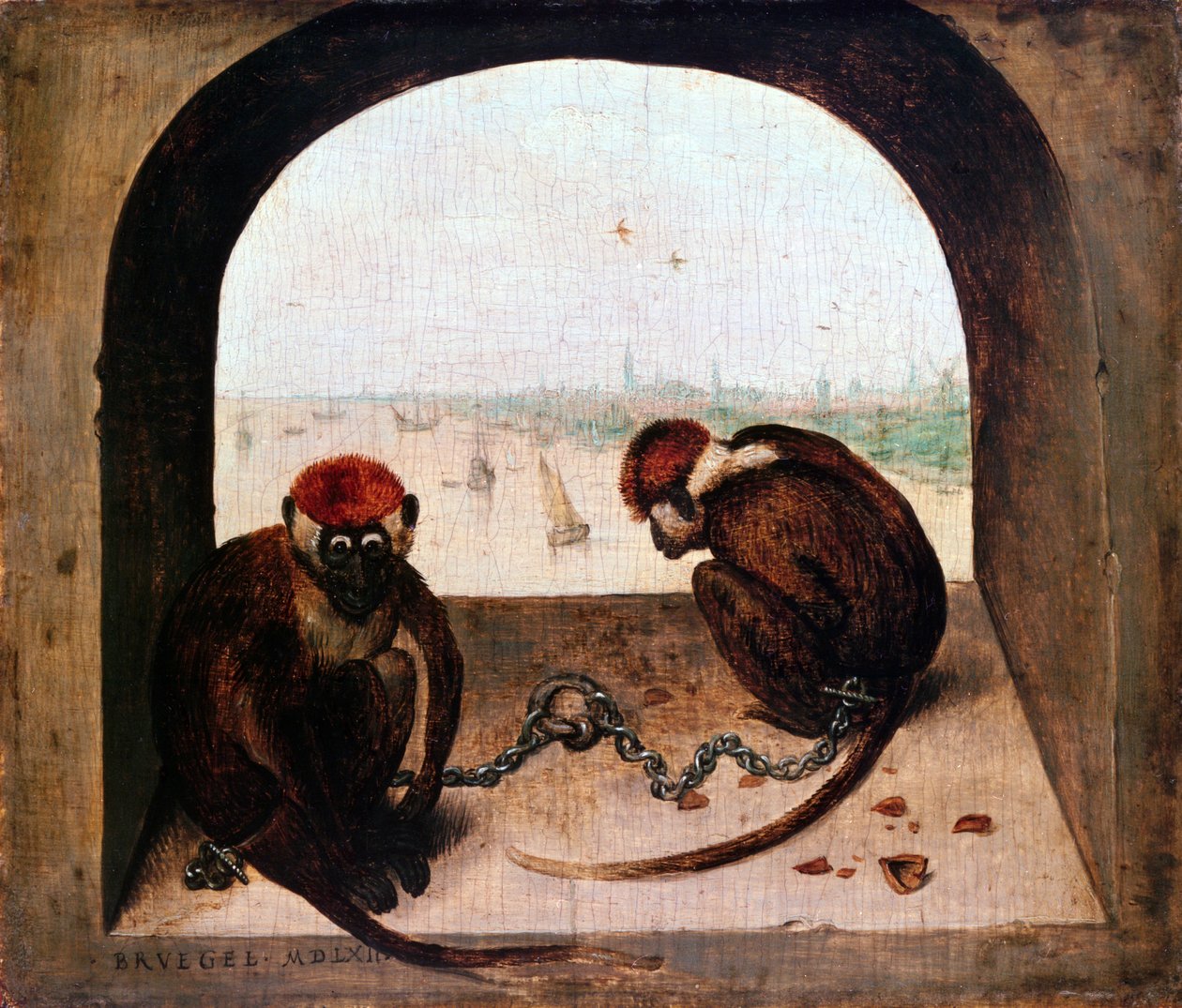 Zwei Affen von Pieter Bruegel the Elder