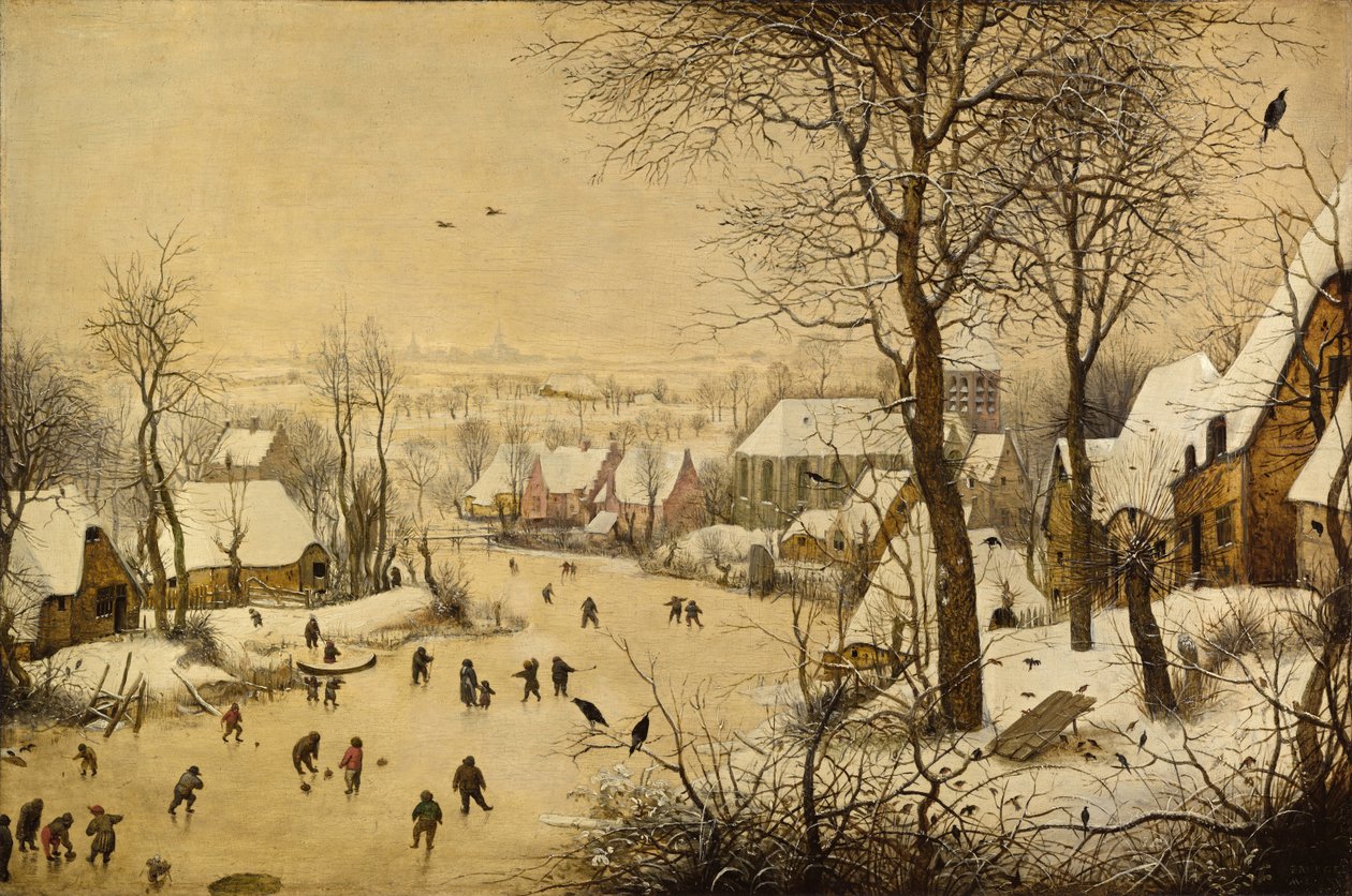 Winterlandschaft mit Vogelfalle von Pieter Brueghel the Elder