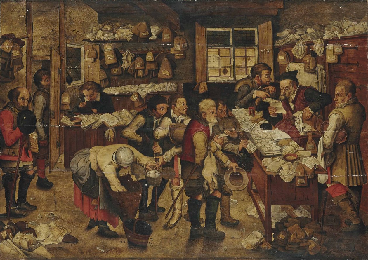 Die Zahlung des Zehnten von Pieter Brueghel the Younger