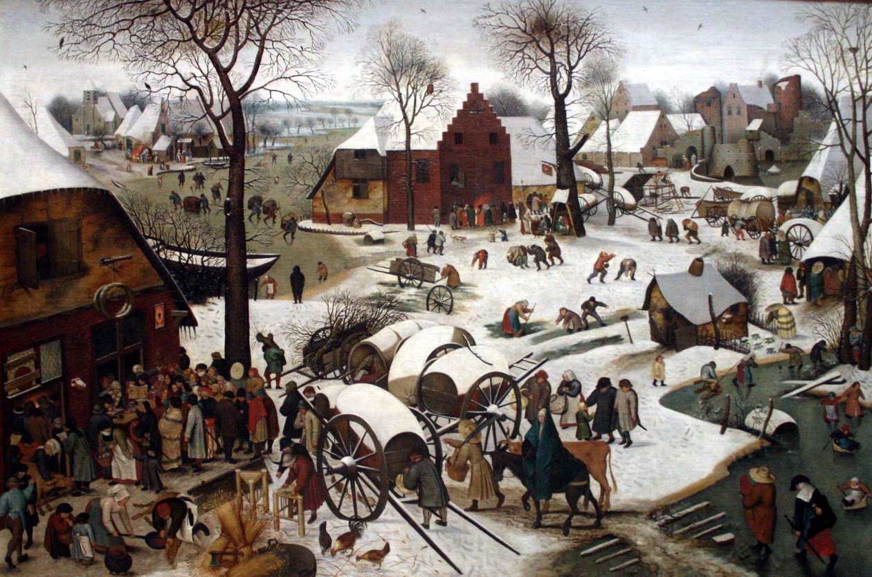 Die Volkszählung in Bethlehem von Pieter Brueghel the Younger