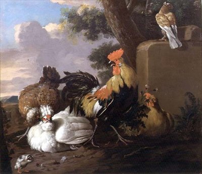 Vögel in einer Landschaft von Pieter Casteels