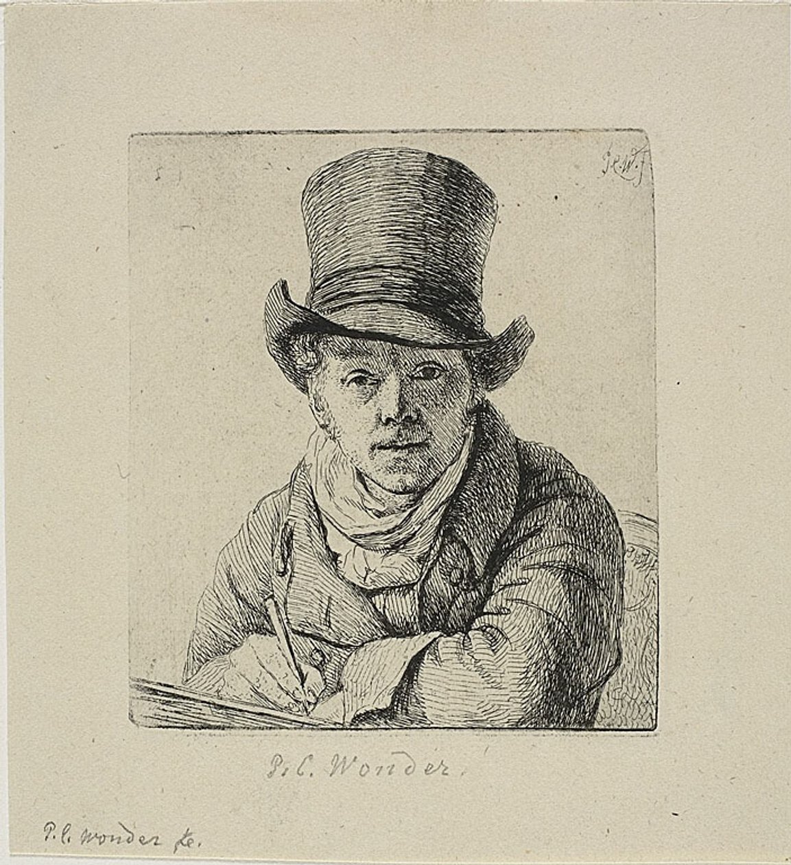Selbstporträt von Pieter Christoffel Wonder