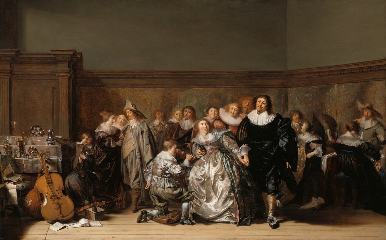 Eine elegante Gesellschaft, 1632 von Pieter Codde