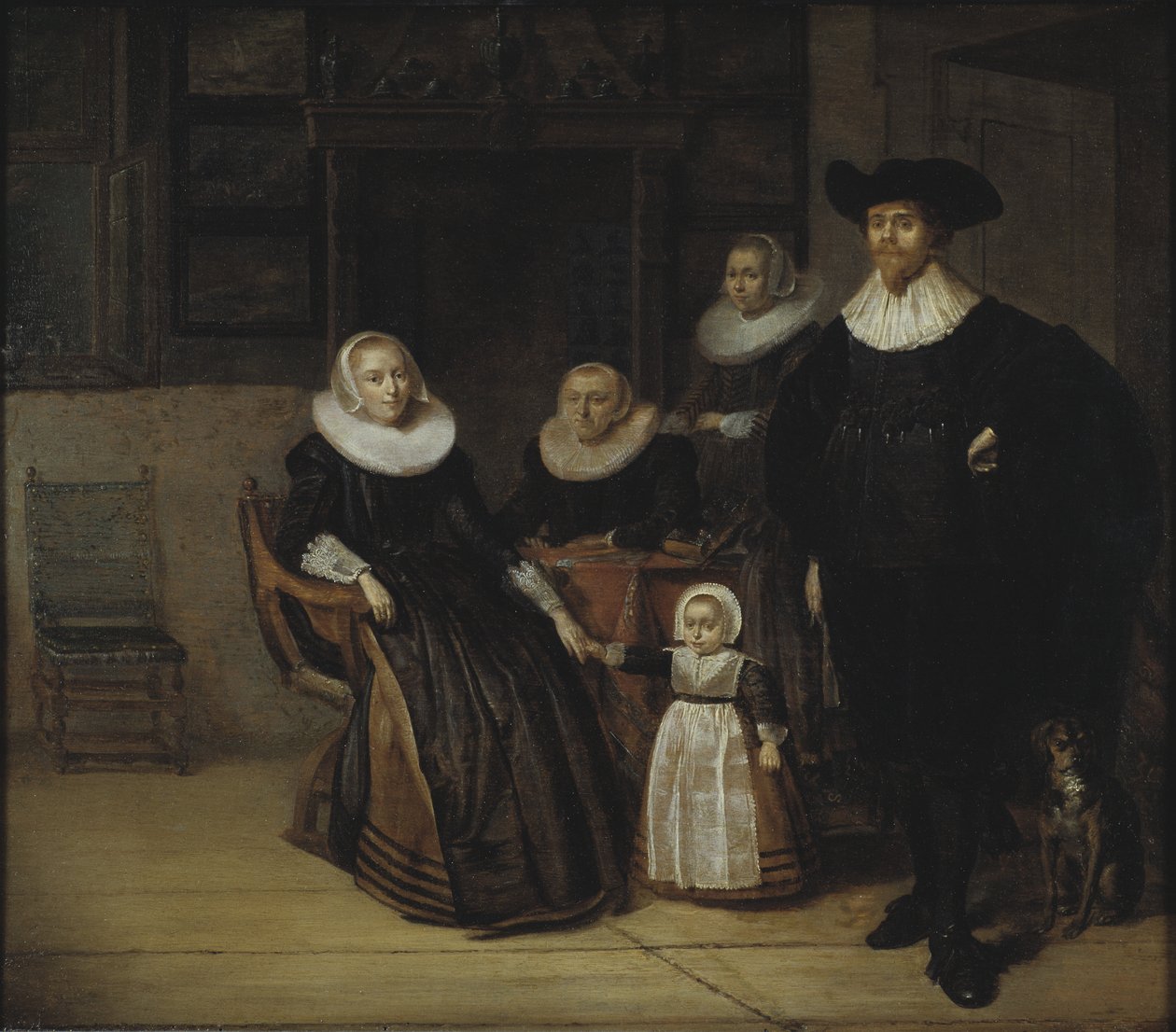 Porträt einer Familie, 1661 von Pieter Codde