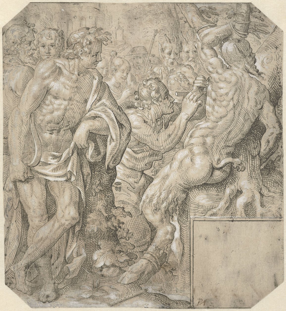 Apollo und Marsyas von Pieter Feddes van Harlingen