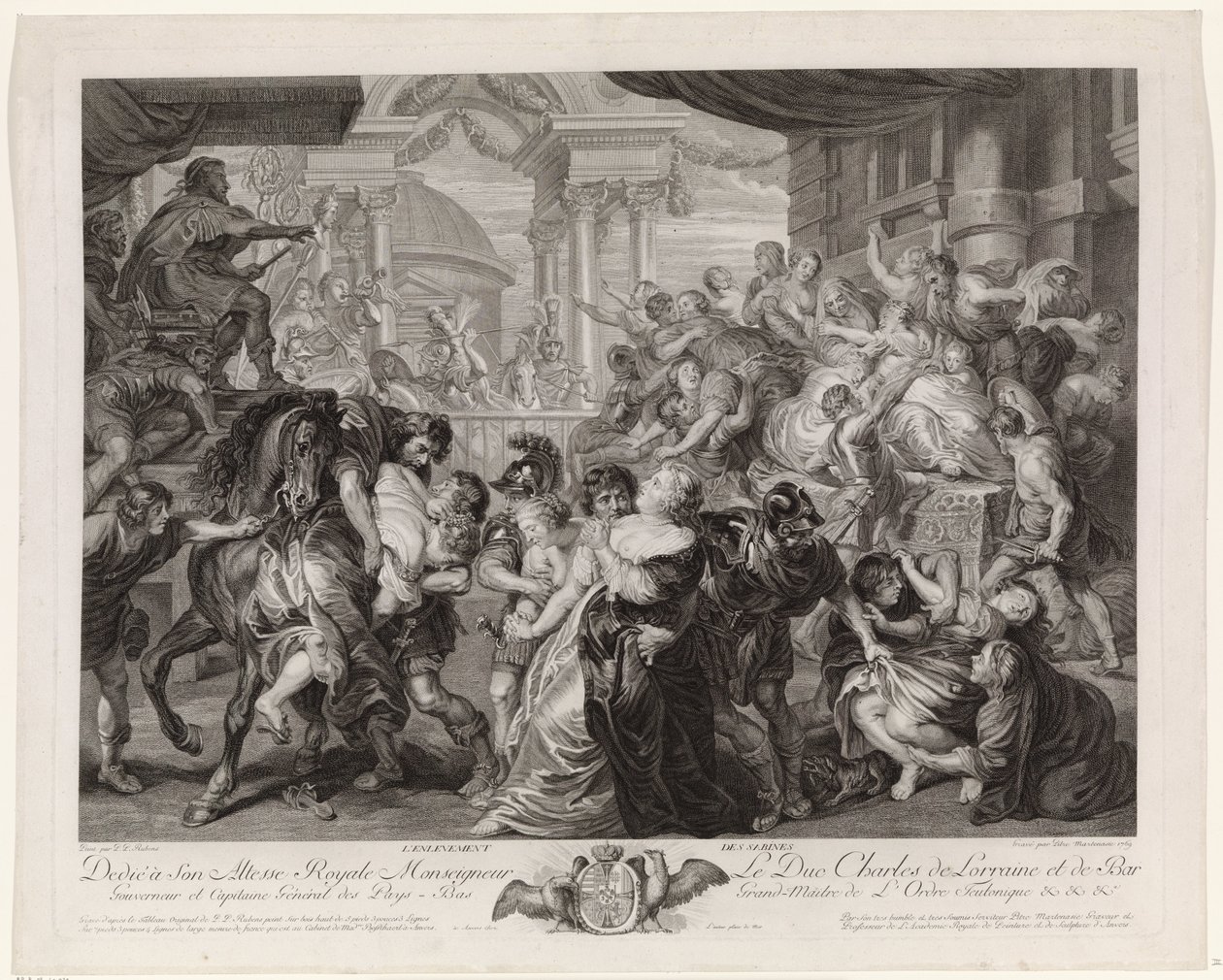 Raub der Sabinerinnen von Pieter Franciscus Martenasie