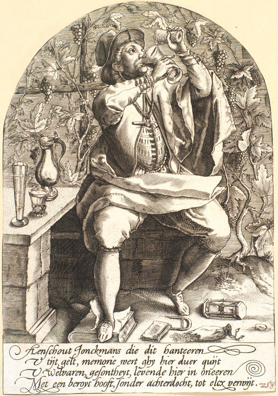 Herr, Satire über Trunkenheit von Pieter Goos