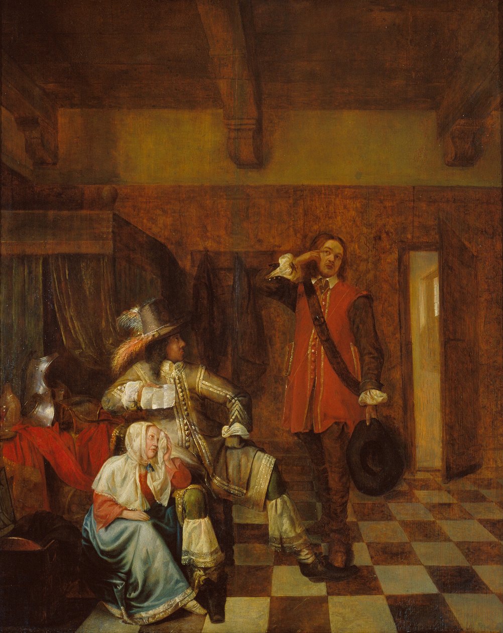 Der Überbringer schlechter Nachrichten von Pieter Hooch de