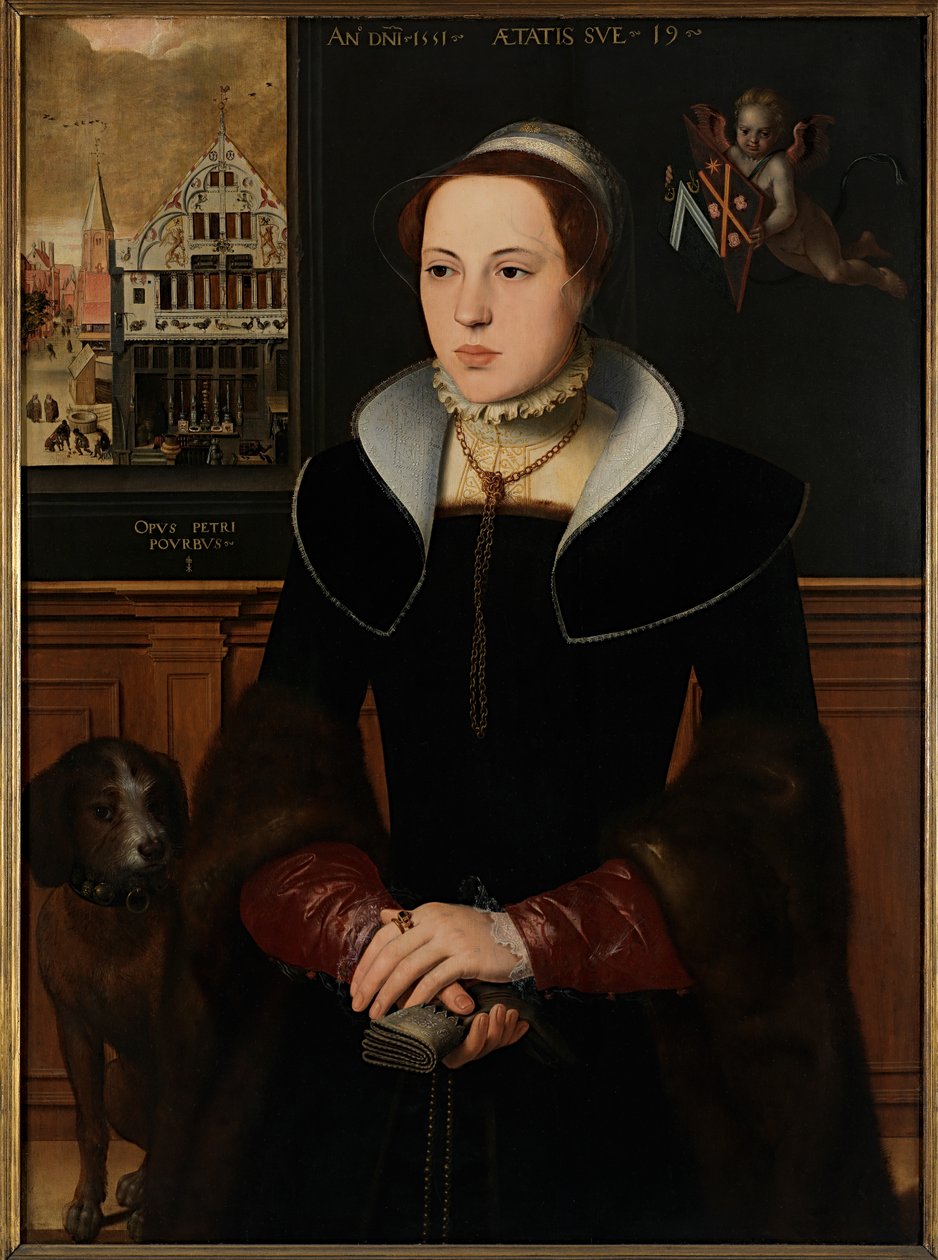 Porträt von Jacquemyne Buuck von Pieter Jansz. Pourbus