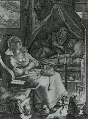 Nocte vacant curis animi von Pieter Jansz Saenredam