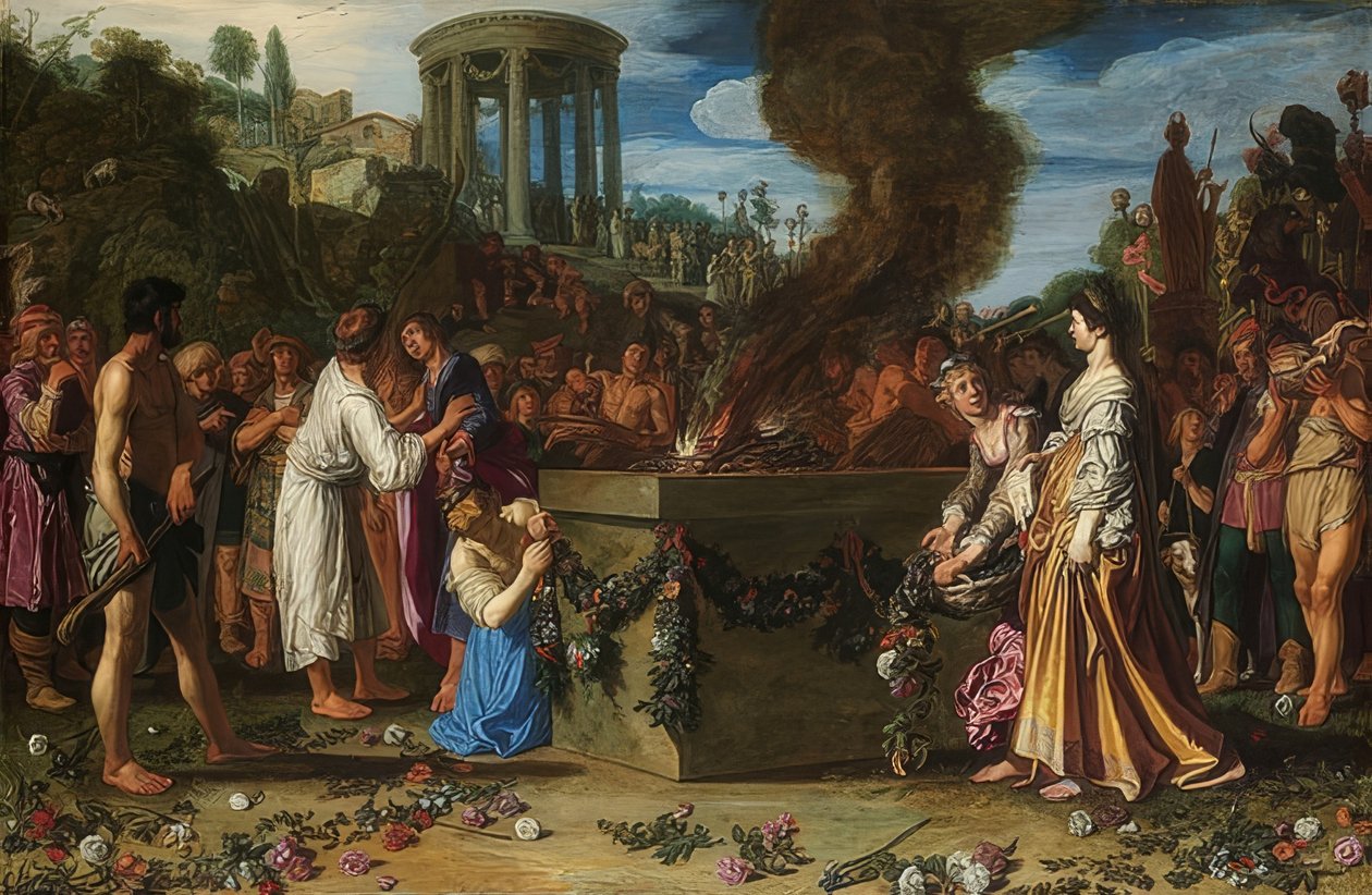 Der Opferstreit von Orestes und Pylades. 1614 von Pieter Lastman