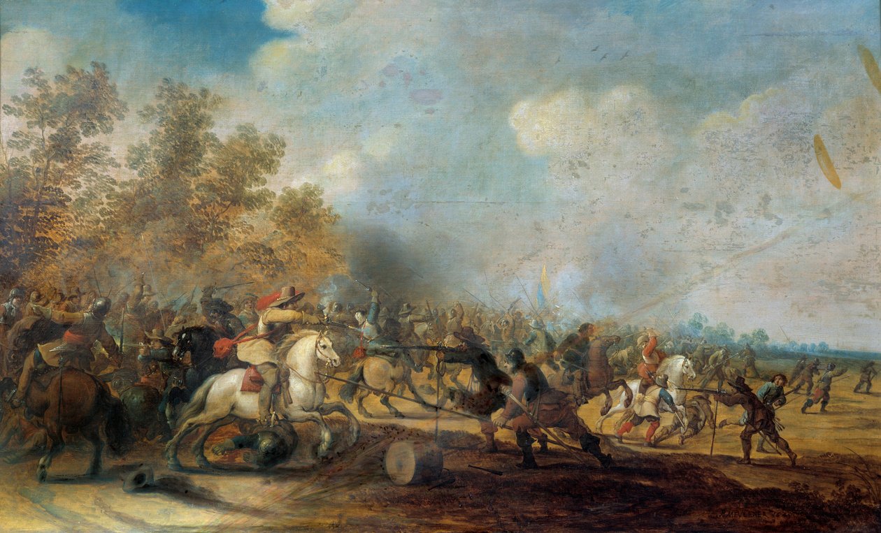 Kavallerieangriff von Pieter Meulener