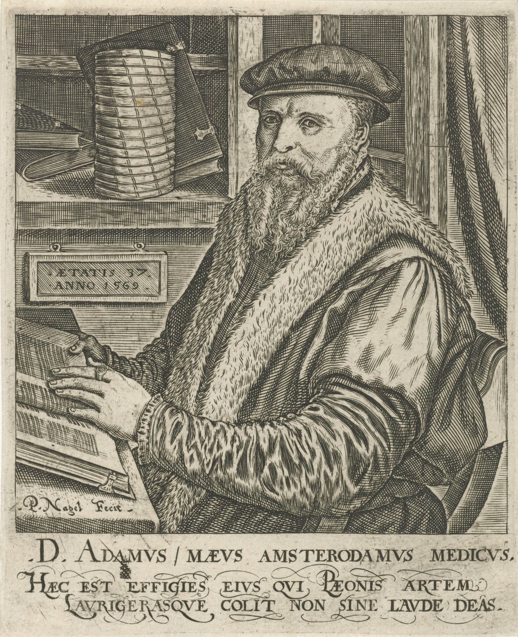 Porträt von Adam Maeus von Pieter Nagel
