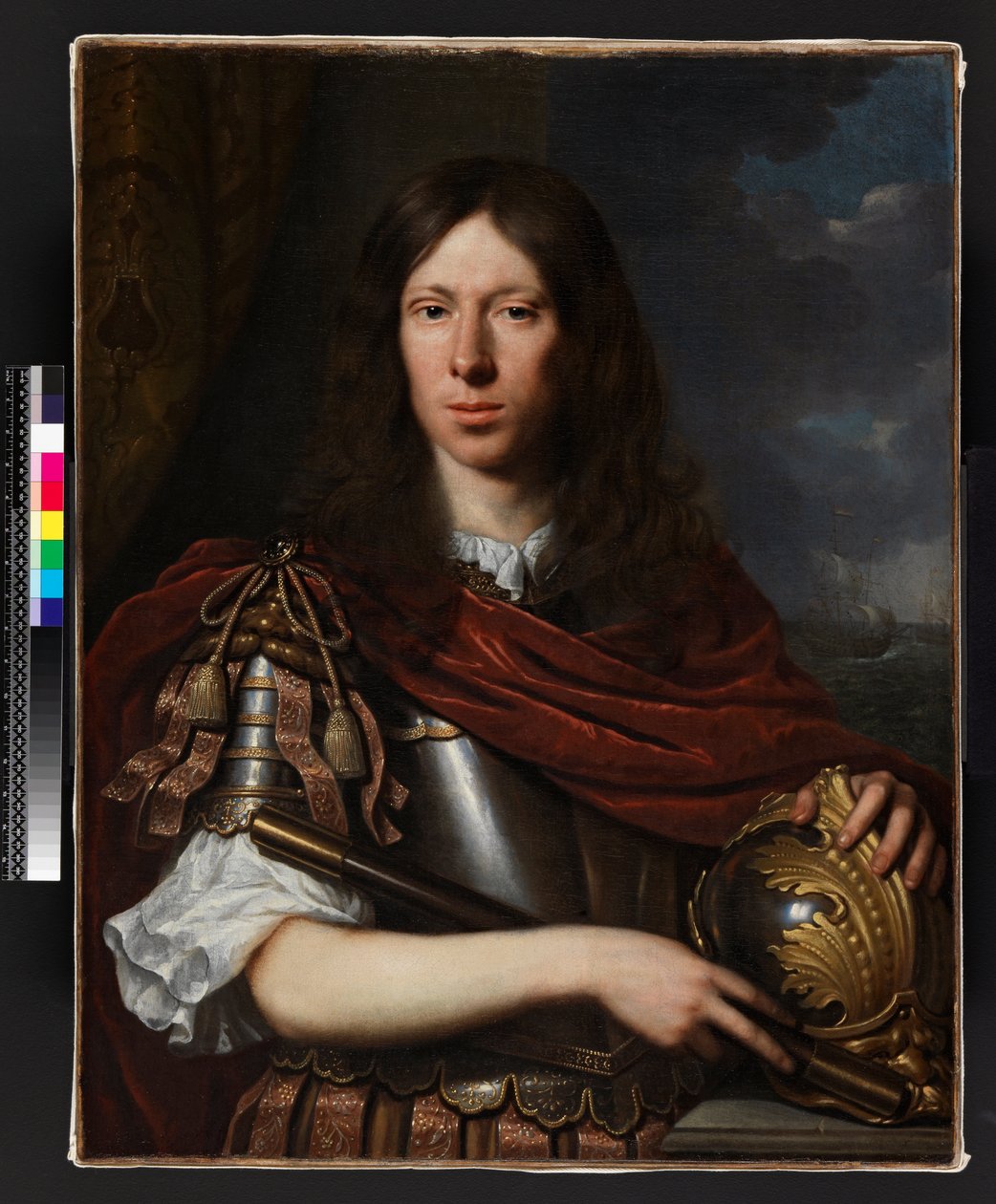 Herr mit Helm, vor 1690 von Pieter Nason