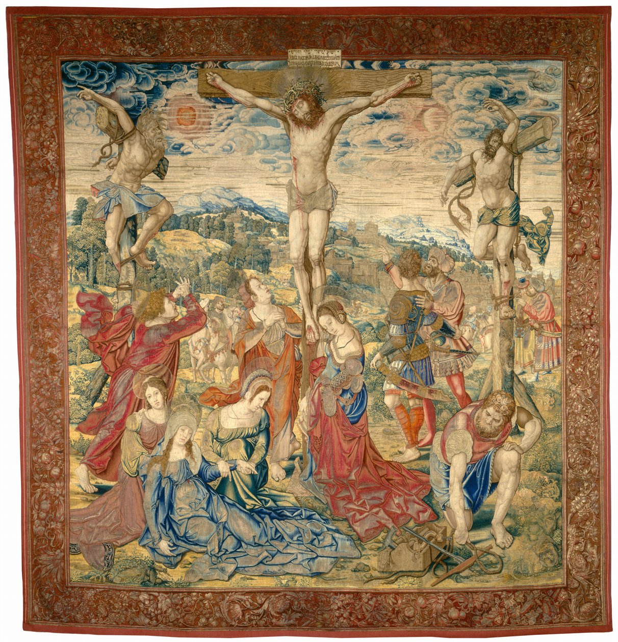 Die Kreuzigung von Pieter Pannemaker I after Bernard van Orley