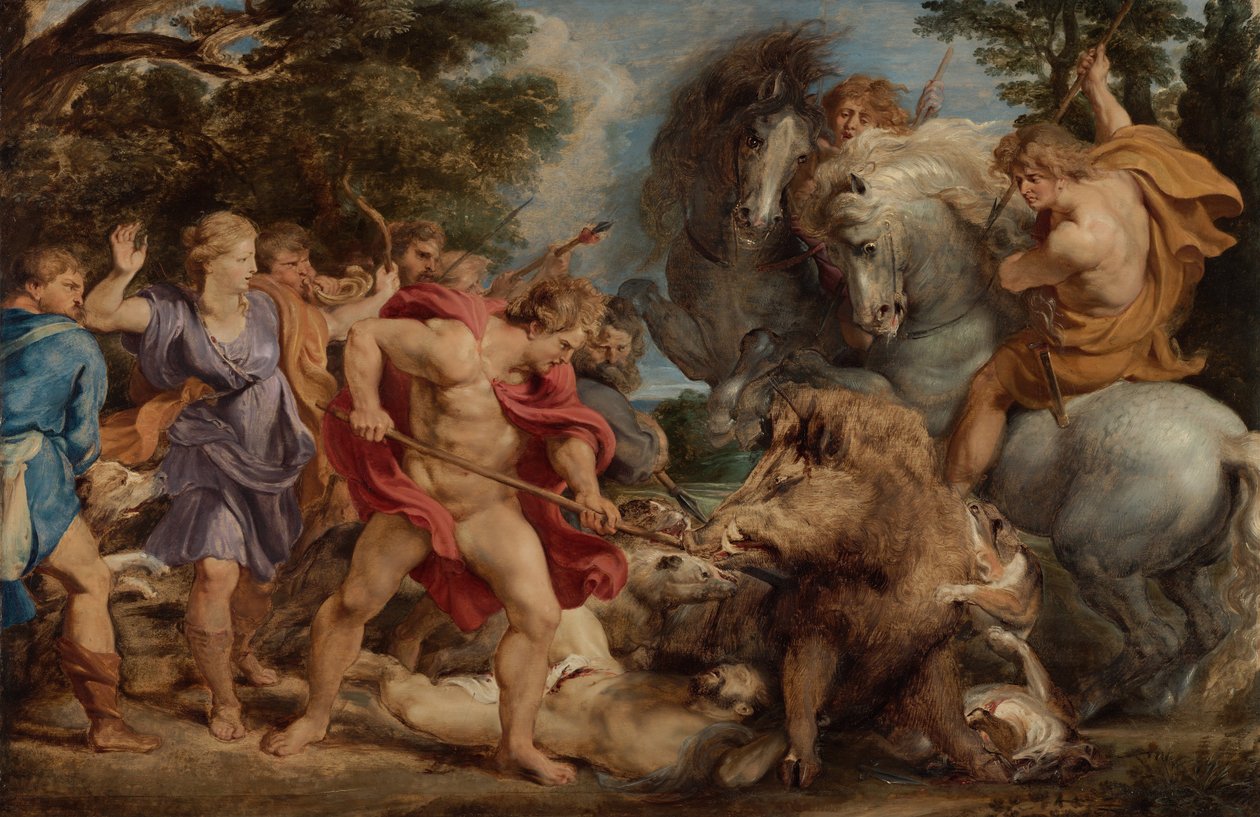 Die kalydonische Eberjagd, um 1612 von Peter Paul Rubens