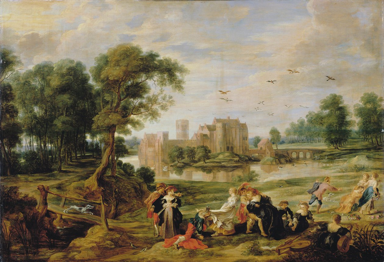 Der Schlosspark in Ekeren von Pieter Paul Rubens
