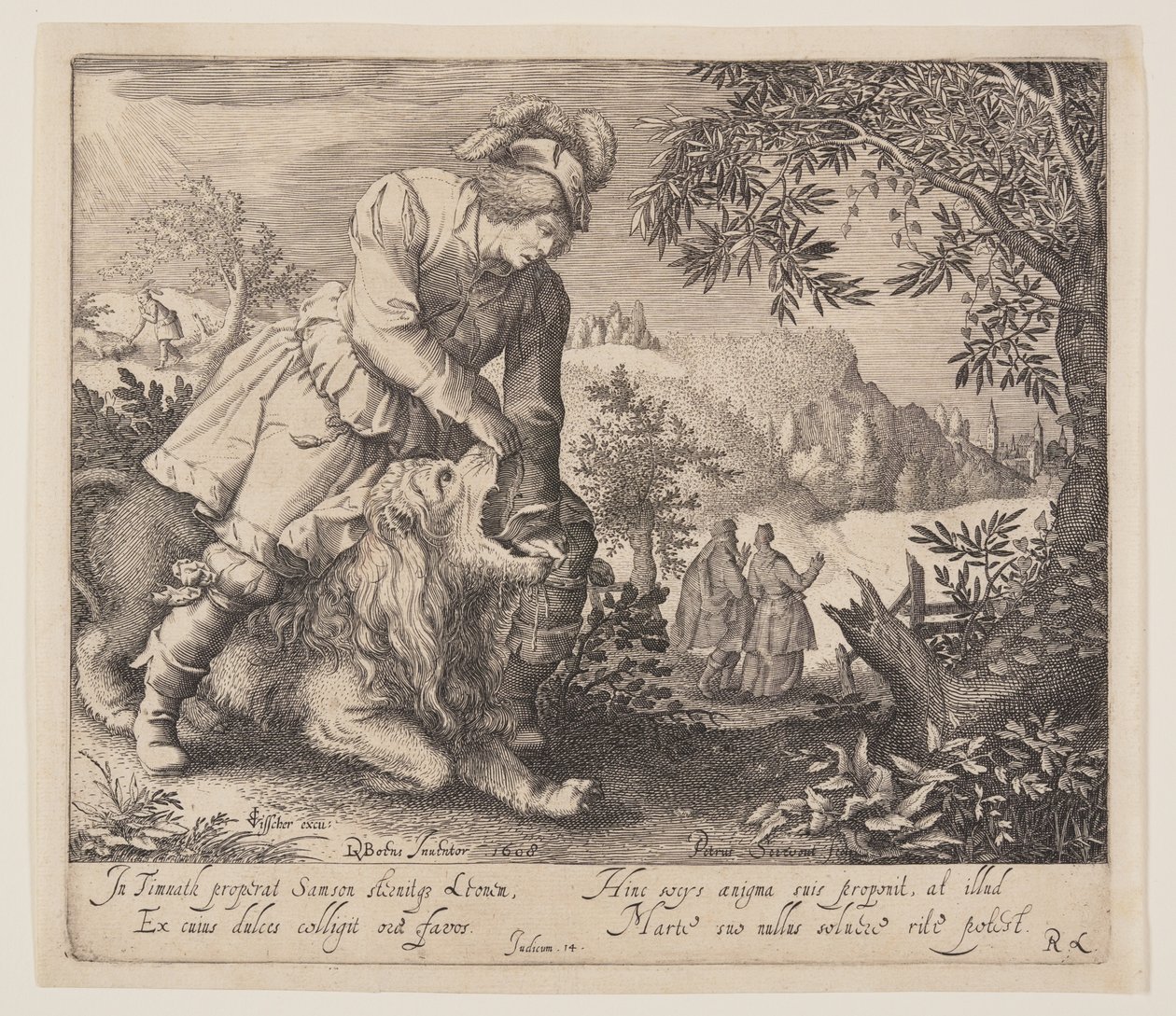 Samson und der Löwe von Pieter Serwouters