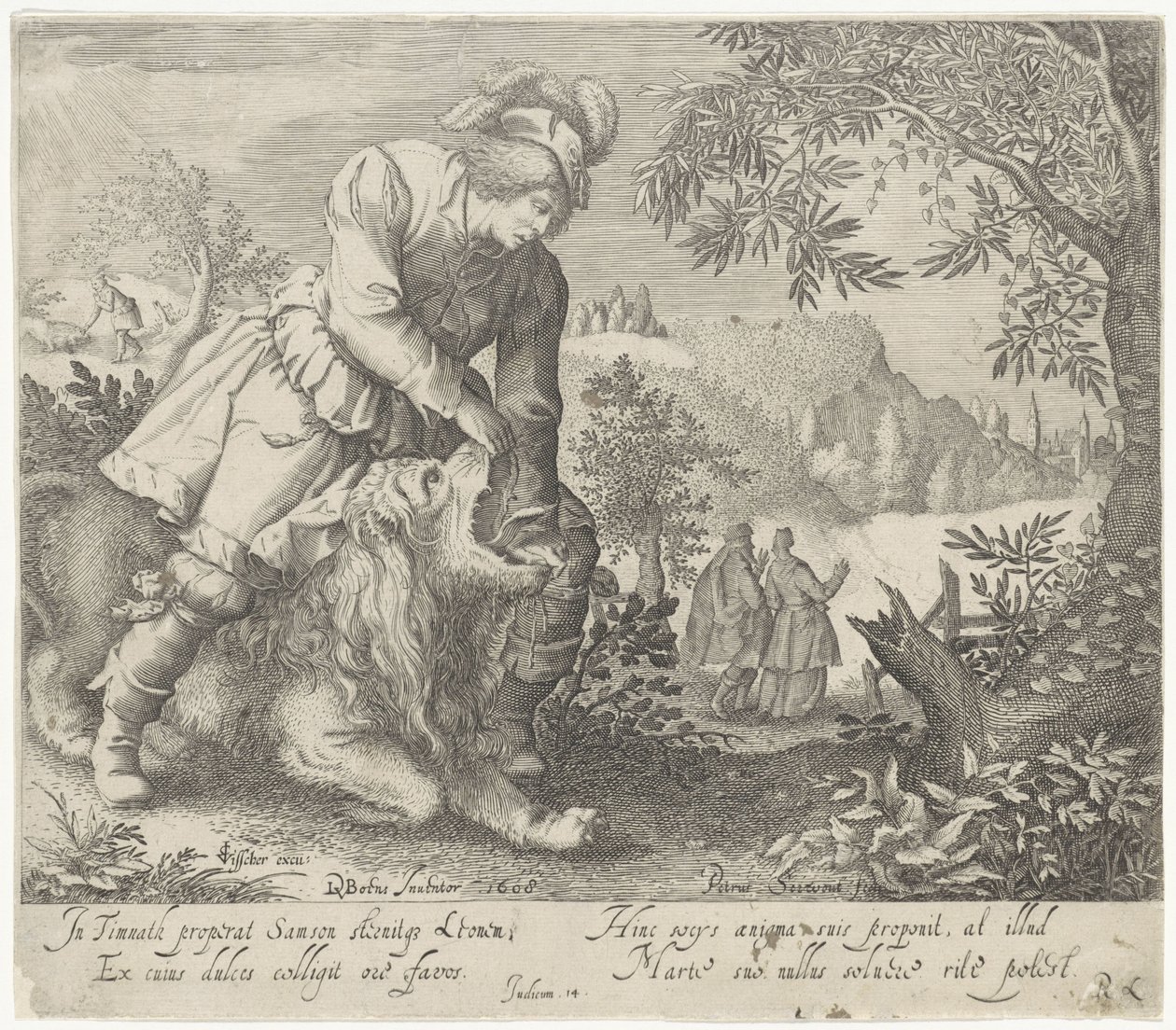 Simson und der Löwe von Pieter Serwouters