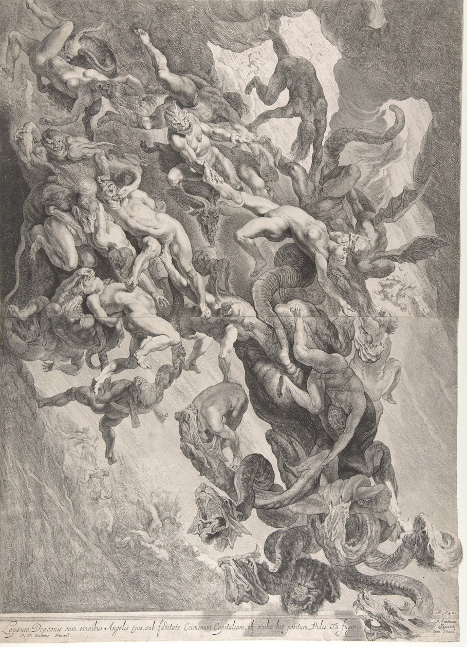 Der Fall der Verdammten, 1642 von Pieter Soutman