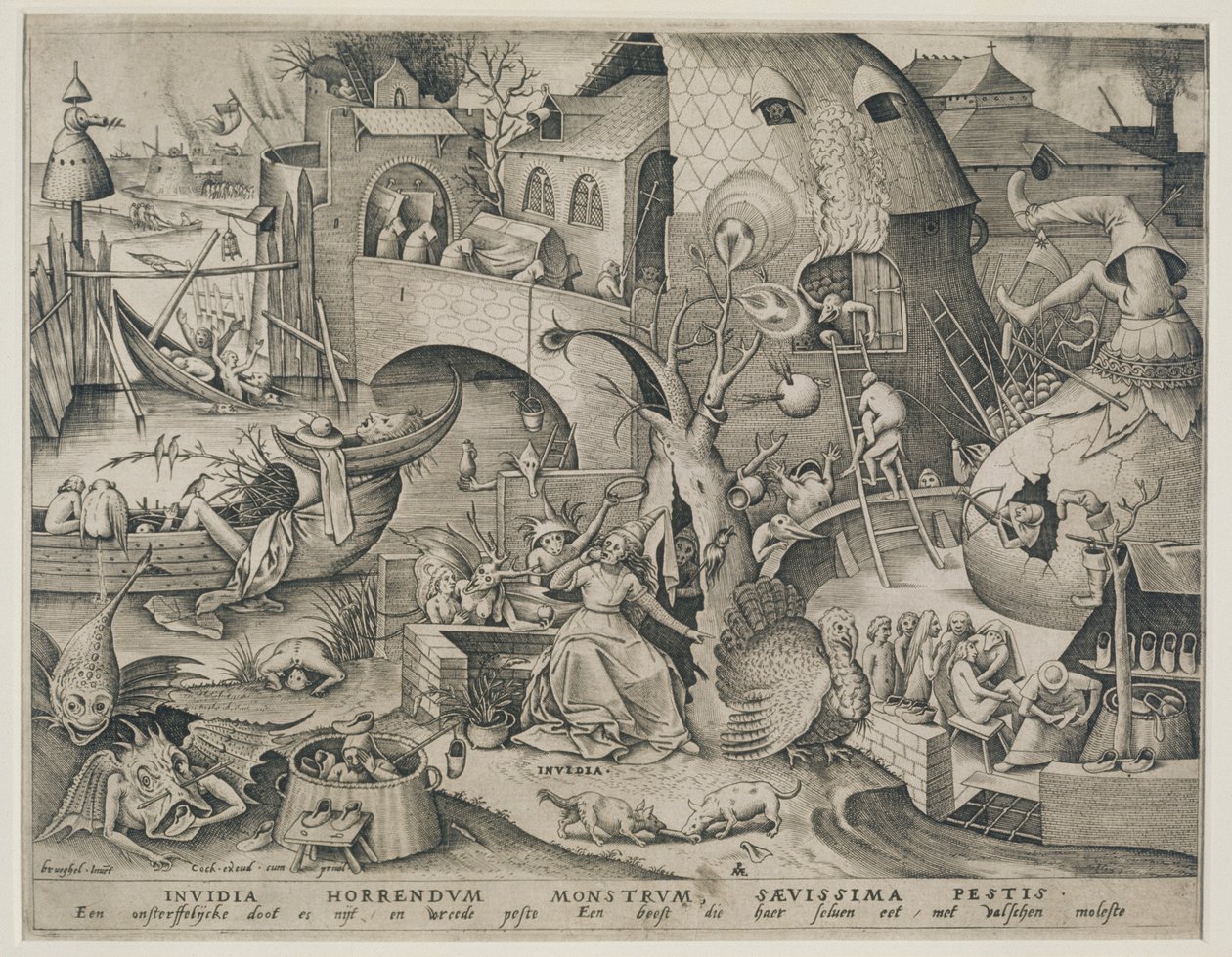 Inuidia von Pieter Bruegel the Elder