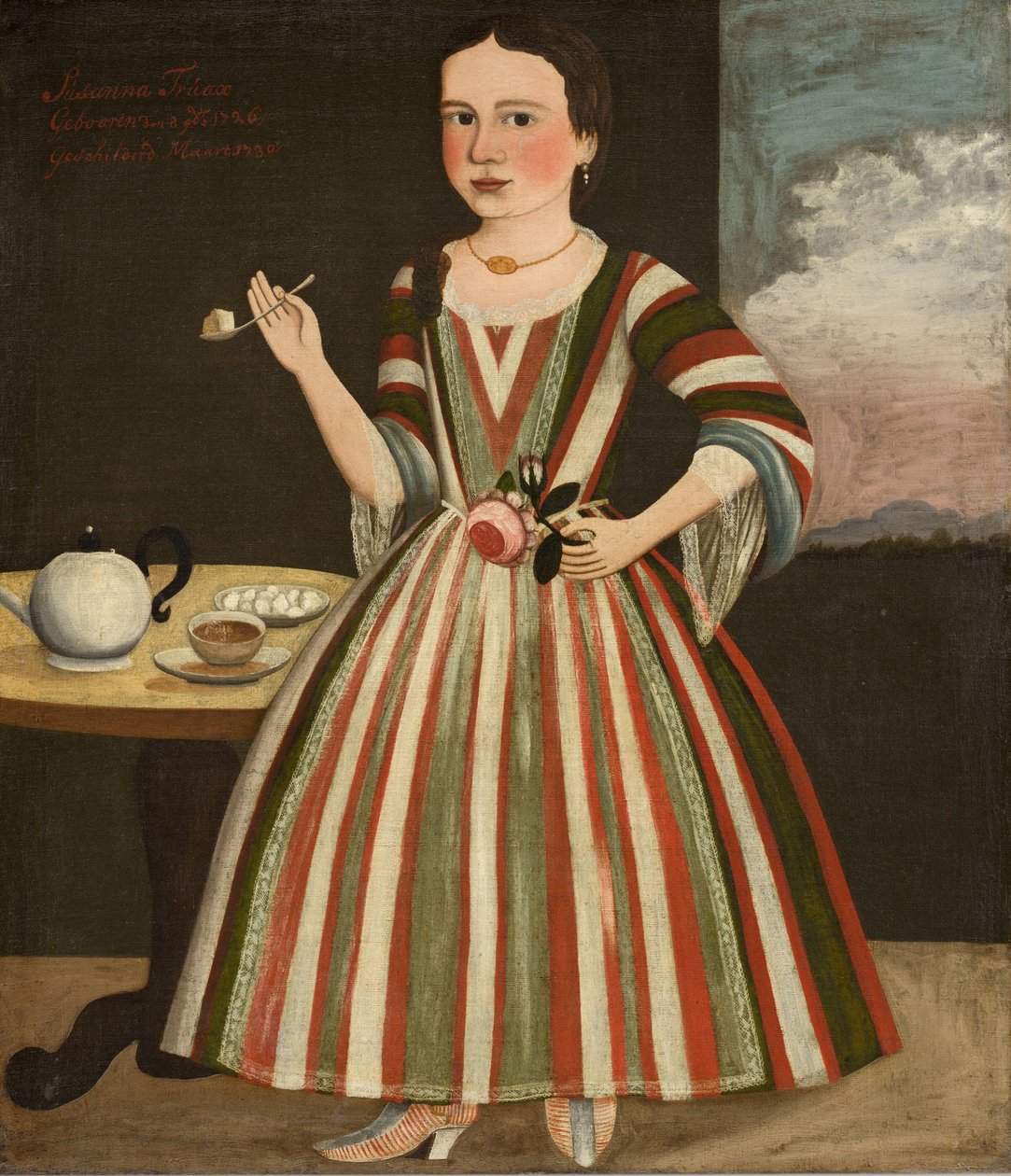 Susanna Truax, 1730 von Pieter Vanderlyn