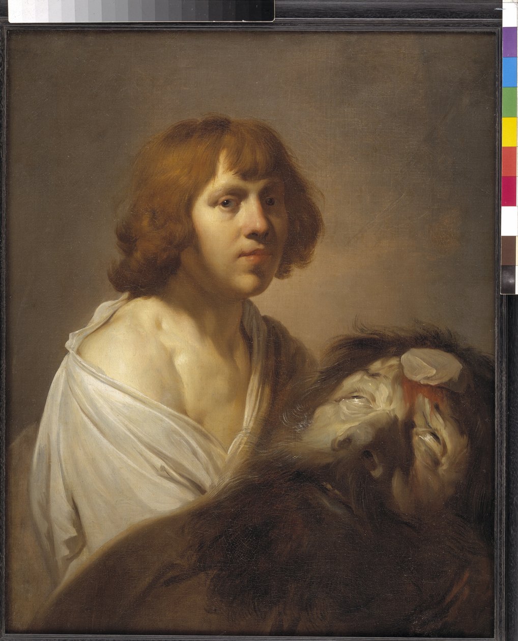 David mit dem Kopf von Goliath von Pieter de Grebber
