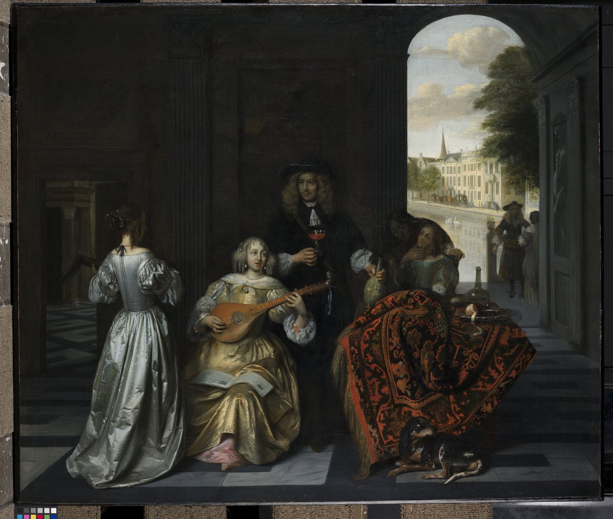 Eine Musikparty von Pieter de Hooch
