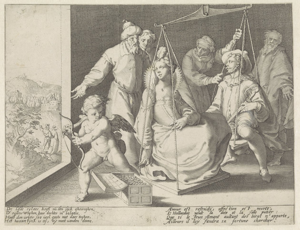Die Hochzeitswaage von Pieter de Jode (I) (attributed to)