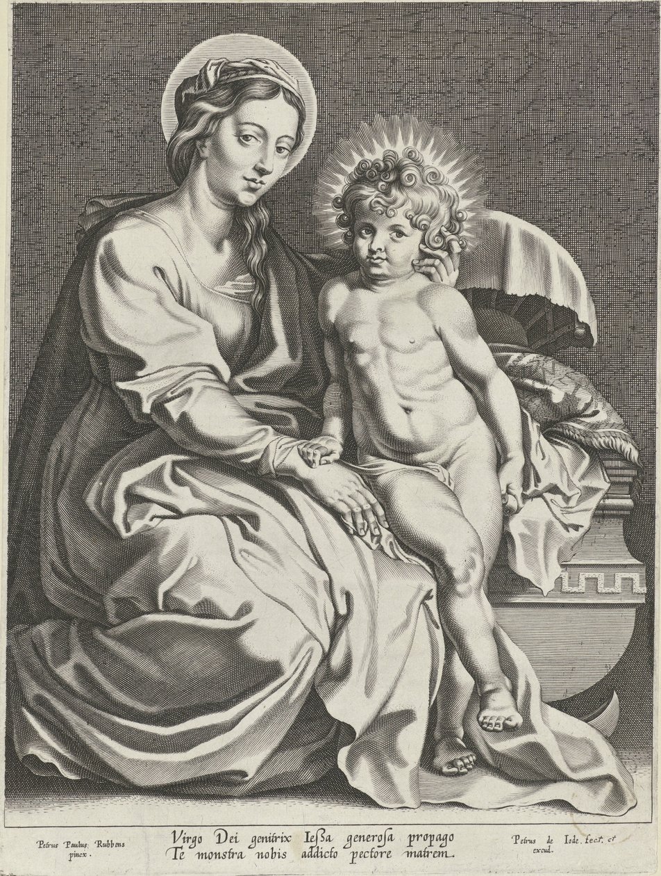 Maria mit Christuskind bei der Wiege von Pieter de Jode (I)