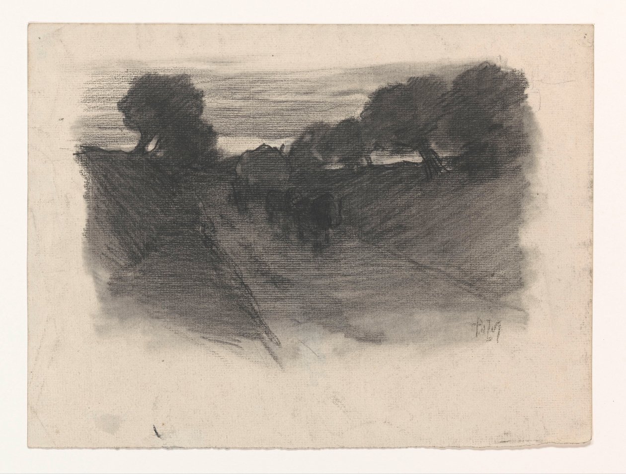 Landweg mit Heuwagen von Pieter de Josselin