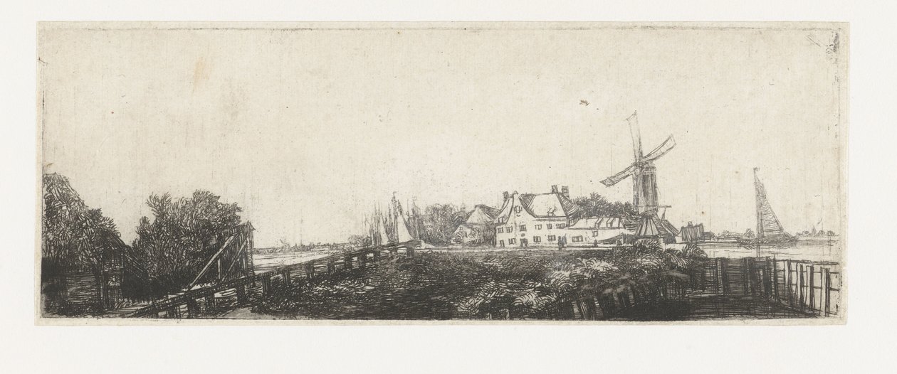 Die Holzbrücke von Pieter de With (attributed to)