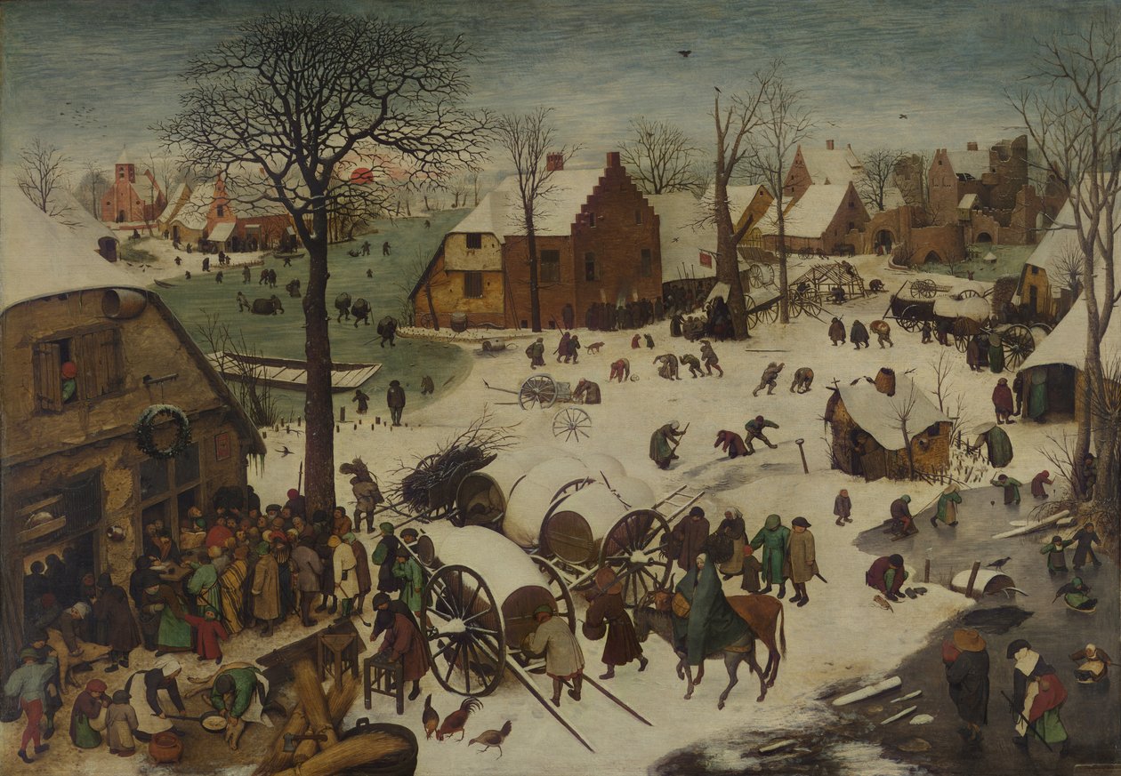 Die Volkszählung in Bethlehem von Pieter Bruegel the Elder