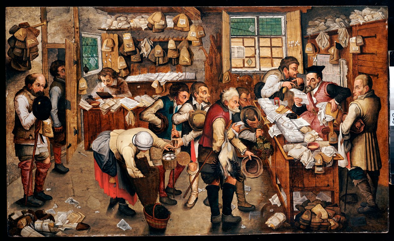 Bauern zahlen den Zehnten von Pieter Brueghel the Younger