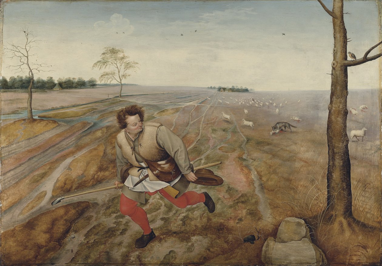 Der schlechte Hirte von Pieter Brueghel the Younger