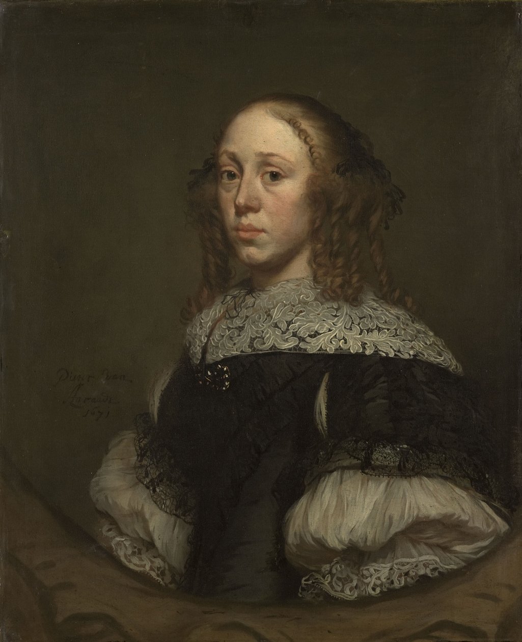 Porträt einer Frau von Pieter van Anraedt
