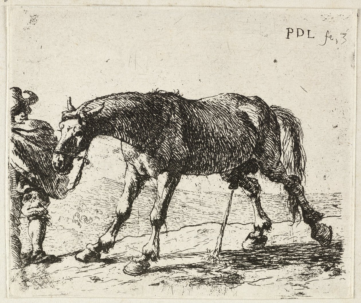 Pinkelndes Pferd von Pieter van Laer