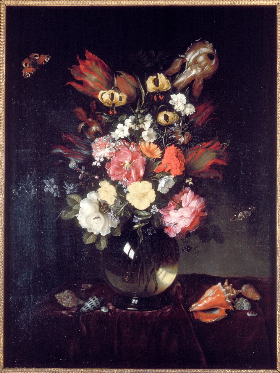 Vase und Blumen von Pieter van de Venne