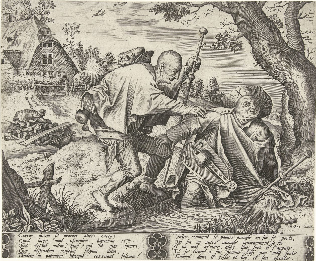 Parabel von den zwei Blinden von Pieter van der Heyden