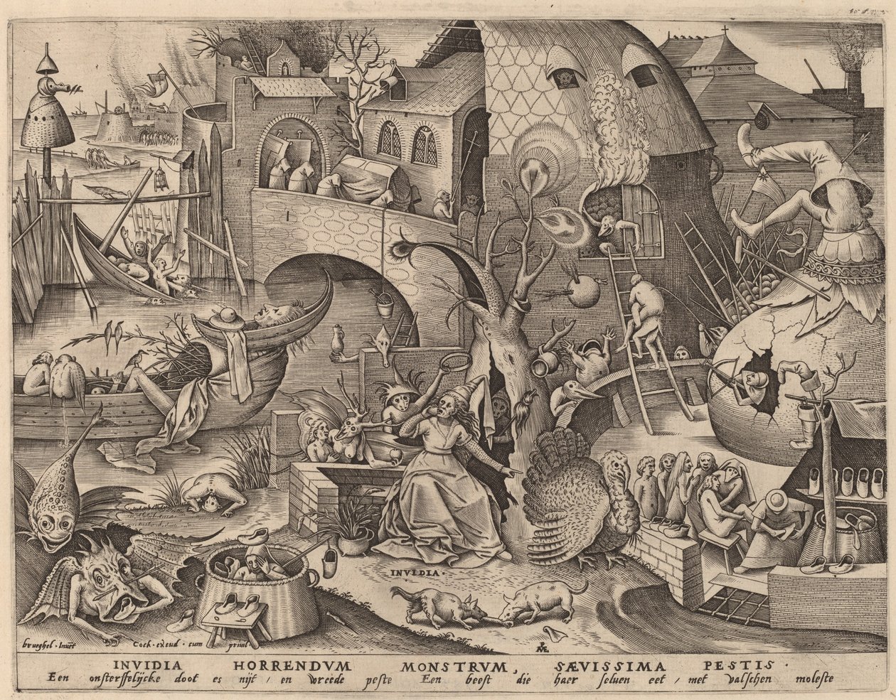 Neid von Pieter van der Heyden after Pieter Bruegel the Elder