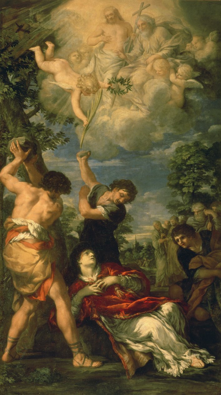 Das Martyrium des Heiligen Stephanus, 1660 von Pietro da Cortona