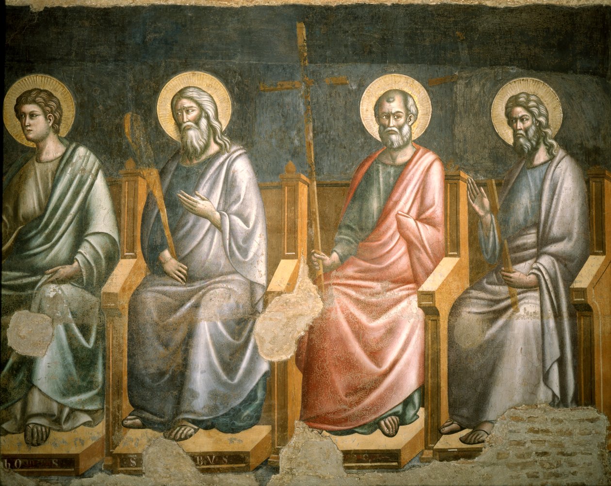 Heiligenfiguren (Detail) von Pietro Cavallini