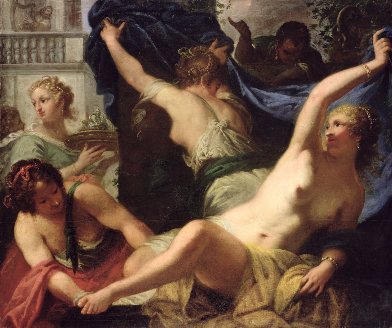 Bathseba beim Baden von Pietro Liberi