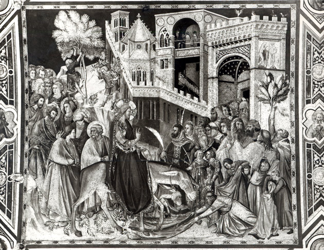 Einzug Christi in Jerusalem von Pietro Lorenzetti