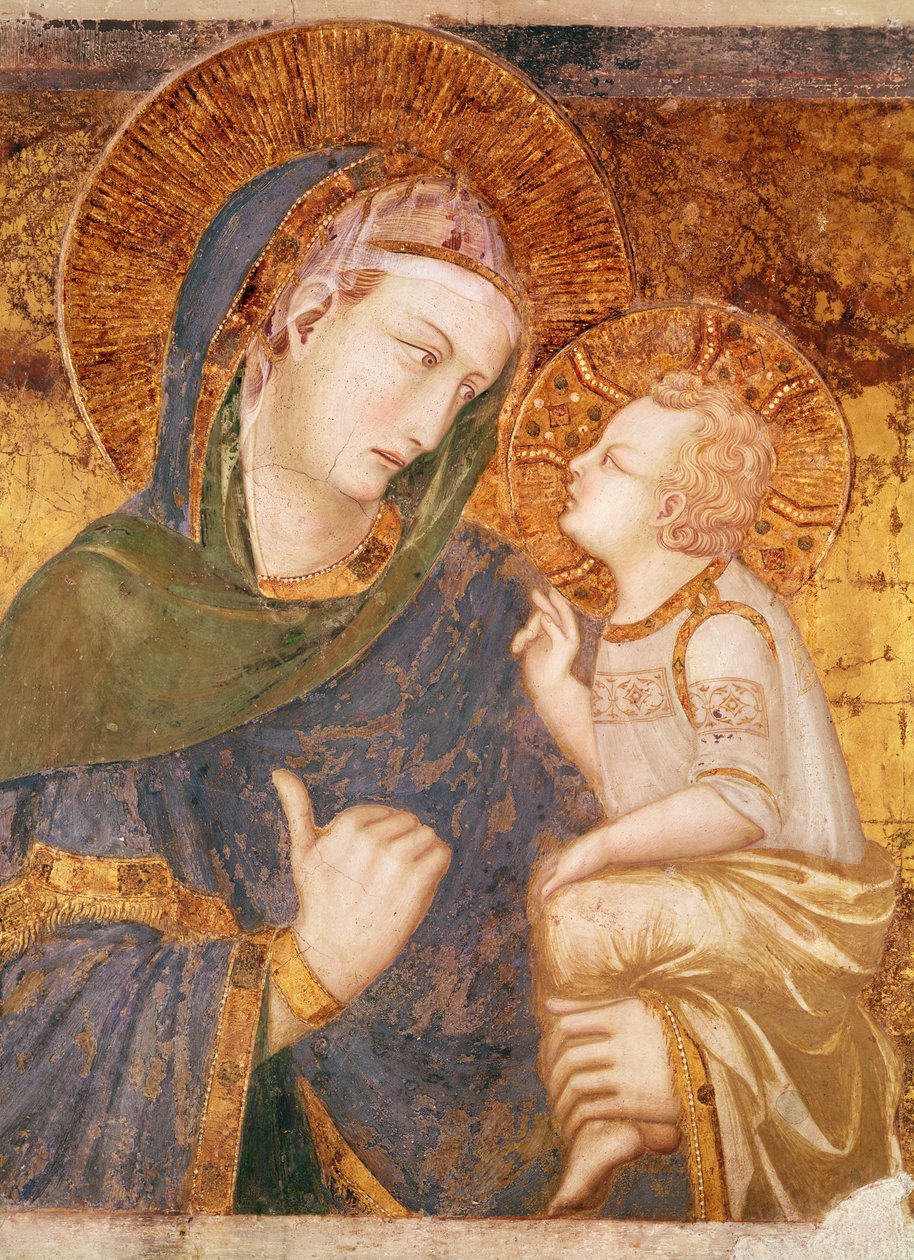 Jungfrau und Kind von Pietro Lorenzetti