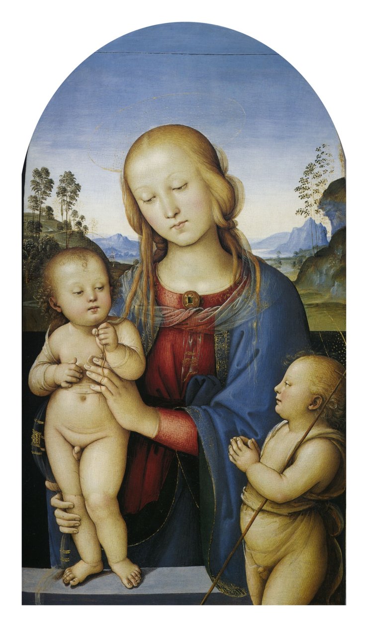 Madonna mit Kind und dem kleinen Johannes von Pietro Perugino