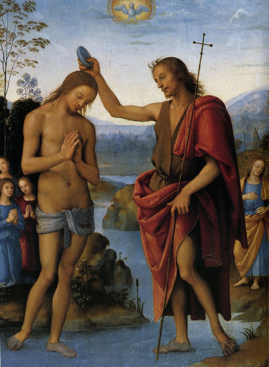 Taufe Christi von Pietro Perugino