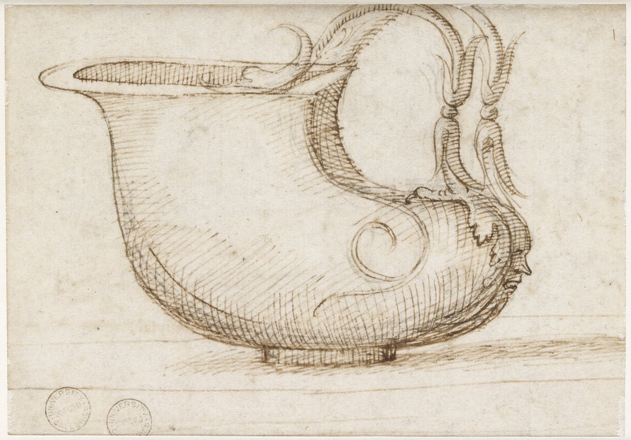 Verso: Ein antikes Gefäß, WA1846.6 von Pietro Perugino