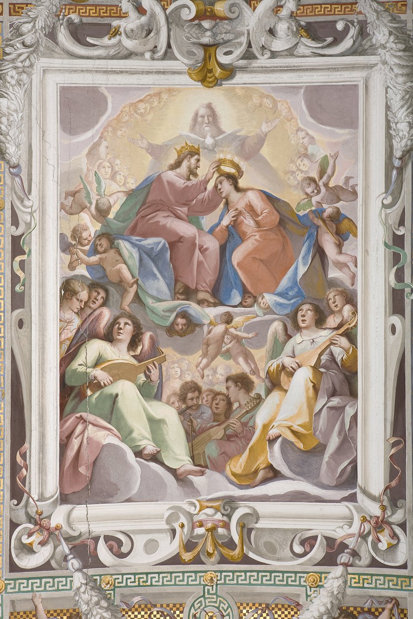 Die Krönung der Jungfrau Maria (Detail) von Pietro Sorri